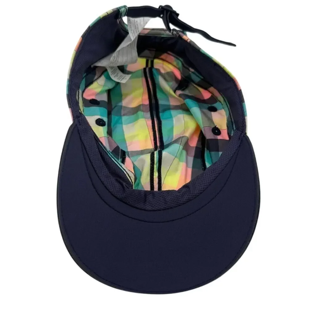 Lululemon Check Yourself Multicolor Plaid Running Hat Adjustable Strap - Picture 5 of 9